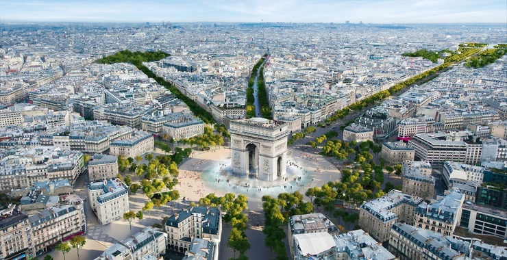 La avenida más icónica de París, Champs-Elysées, busca reinventarse.